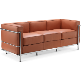 LC2 Sofa 3 Seater Cognac Leather