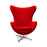 Egg Cashmere Wool Chair RED 
