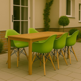Dining DAW Arm Chair Green