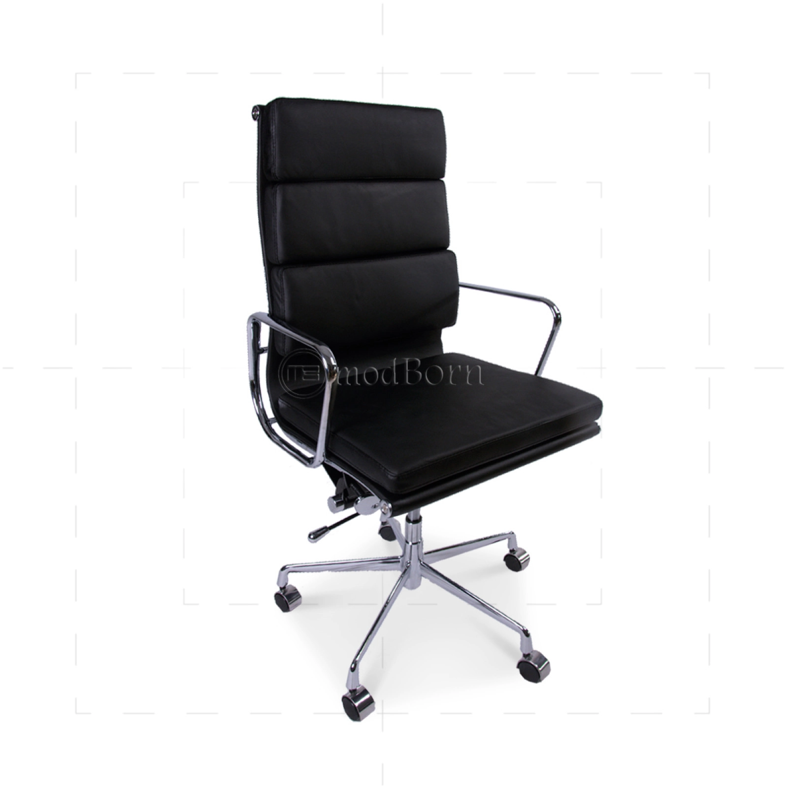 Office Chair High Back Soft Pad Black Leather Office Chair High Back Soft Pad Black Leather