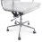Office Chair – Low Back Soft Pad White Leather