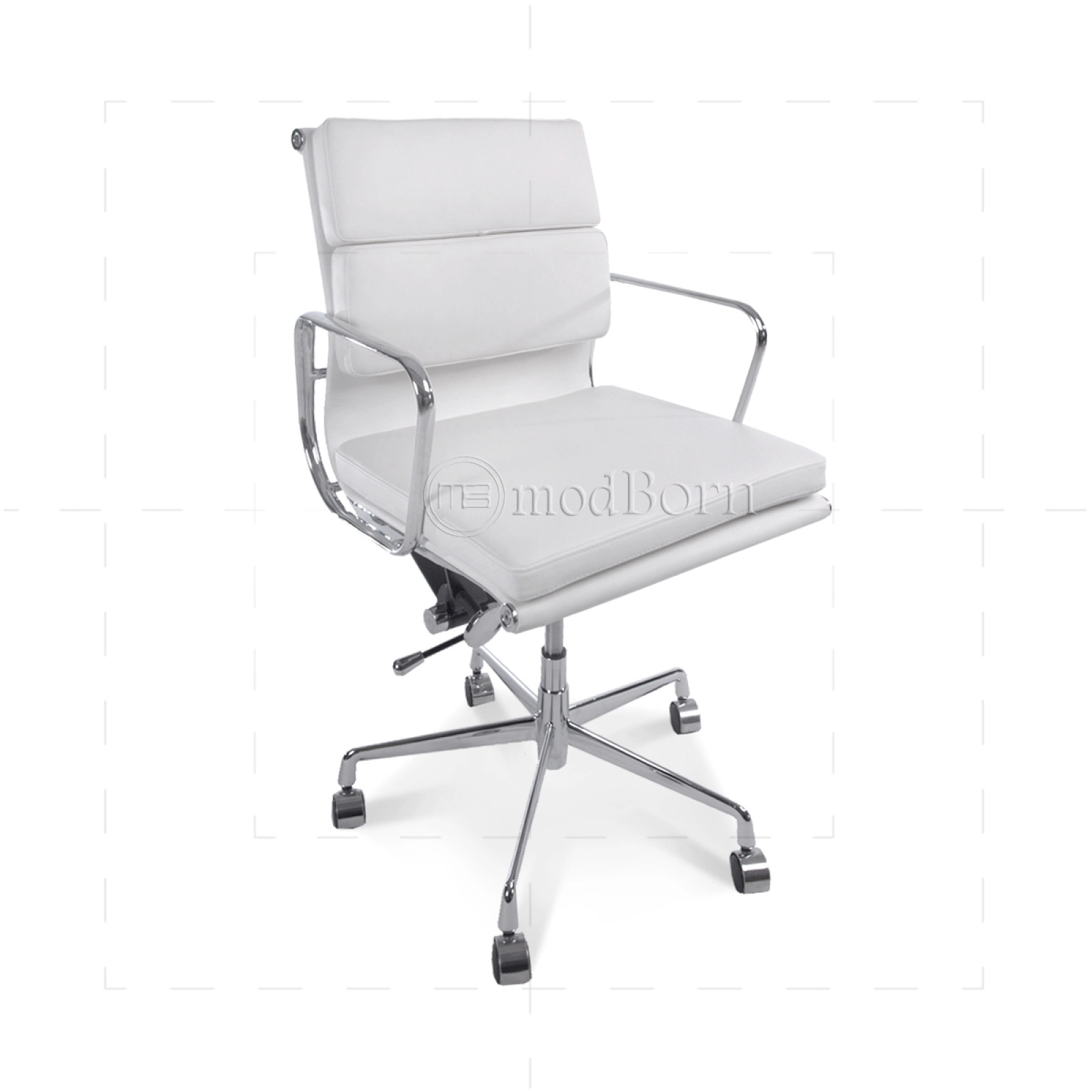 Office Chair Low Back Soft Pad White Leather Office Chair Low Back Soft Pad White Leather