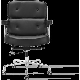Office Lobby Black Leather Executive Chair