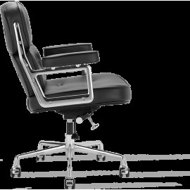 Office Lobby Black Leather Executive Chair