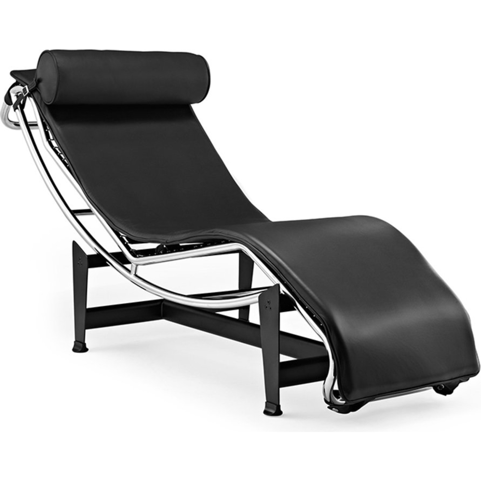 LC4 Chaise Longue  Black Leather 
