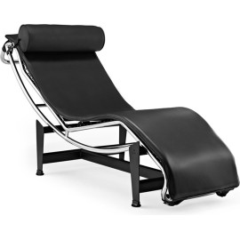 LC4 Chaise Longue  Black Leather 
