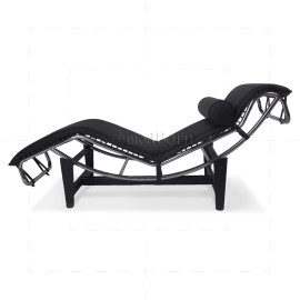 LC4 Chaise Longue  Black Leather 