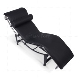 LC4 Chaise Longue  Black Leather 