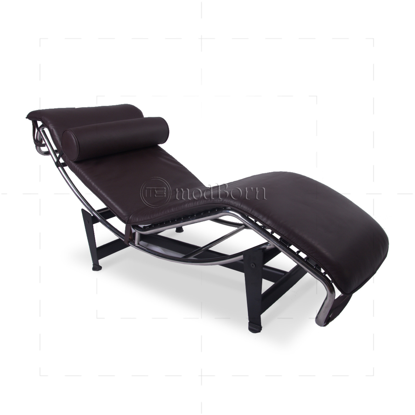 Le Corbusier Style LC4 Chaise Longue – Brown Leather