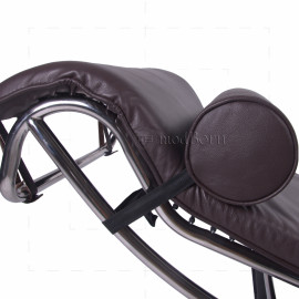 Le Corbusier Style LC4 Chaise Longue – Brown Leather