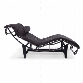 Le Corbusier Style LC4 Chaise Longue – Brown Leather