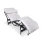LC4 Chaise Longue White Leather