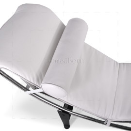 LC4 Chaise Longue  White Leather