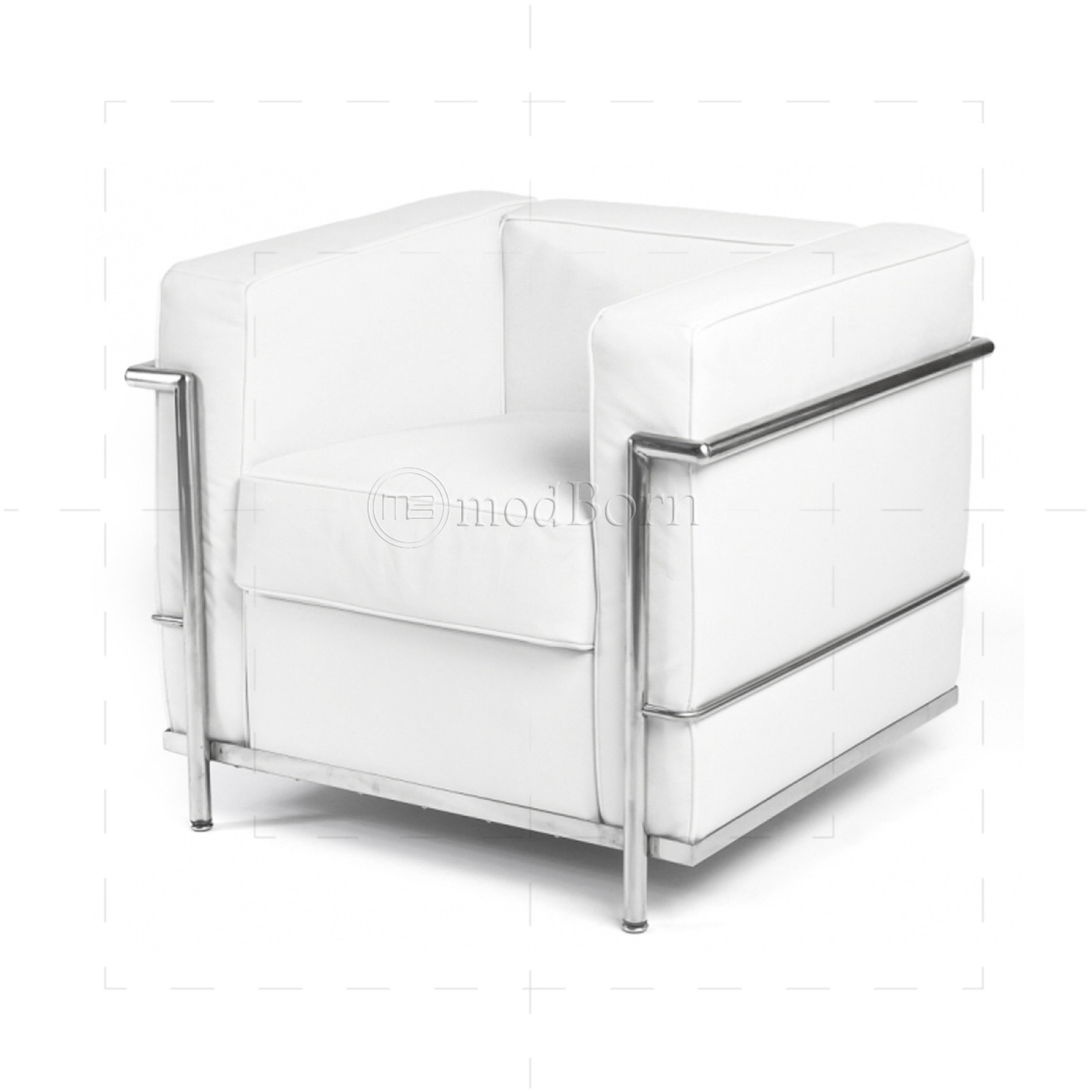 LC2 Armchair 1 Seater white Leather LC2 Armchair 1 Seater white Leather
