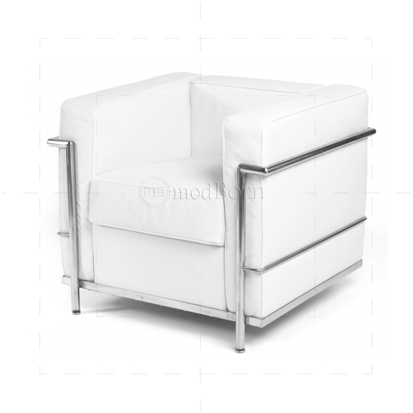 LC2 Armchair 1 Seater white Leather LC2 Armchair 1 Seater white Leather
