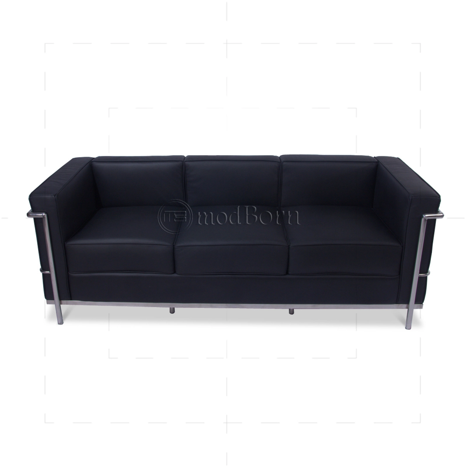 LC2 Sofa 3 Seater Black Leather LC2 Sofa 3 Seater Black Leather
