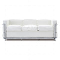 LC2 Sofa 3 Seater White Leather
