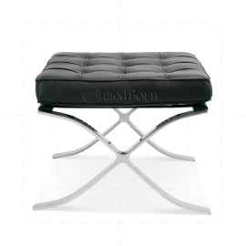 Barcelona Style Chair – Black Leather
