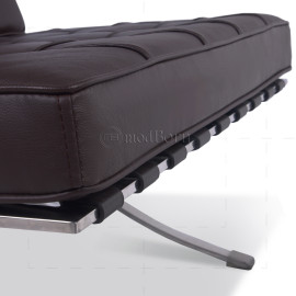 Barcelona Style Chair Brown Leather 