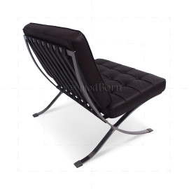 Barcelona Style Chair Brown Leather 