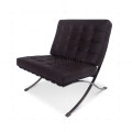 Barcelona Style Chair Brown Leather 