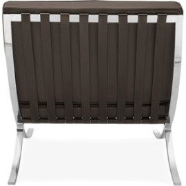 Barcelona Style Chair Brown Leather 