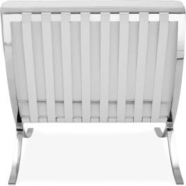 Barcelona Style Chair – White Leather