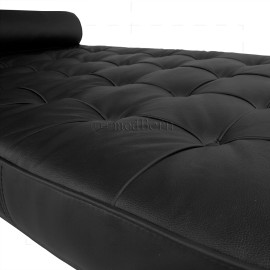 Barcelona Style Day Bed Black Leather