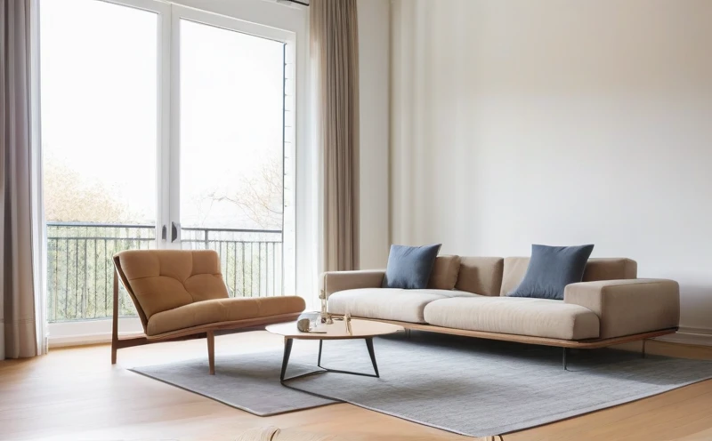 Modern living room with a designer sofa as the focal point