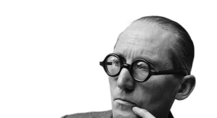 Portrait of Le Corbusier, pioneer of modernist design